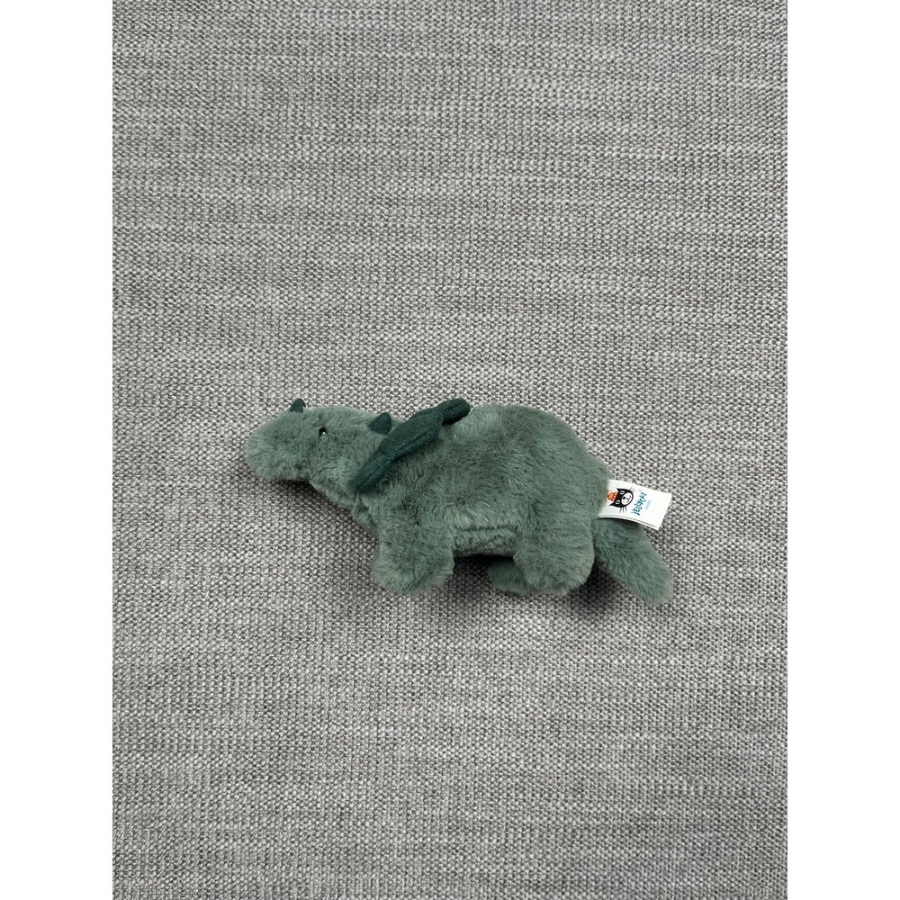 Jellycat Mini Fossilly Triceratops Dinosaur Plush 7" Soft Stuffed Animal